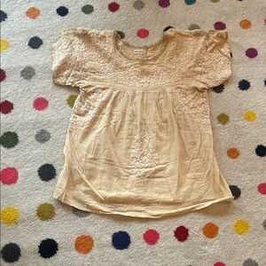 Elegant Beige Lace Blouse